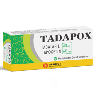 Tadapox (Tadalafil & Dapoxetine) (Elbrus Pharma) (10 tablets)